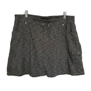 Kuhl Heathered Charcoal Gray A-Line Skirt